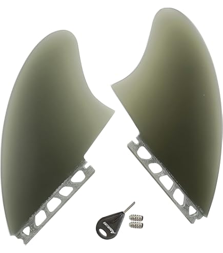 u8sama FUTURES RASTA TWIN KEEL ツインフィン Rasta Twin +1 - Twin Fin - Futures Fins US